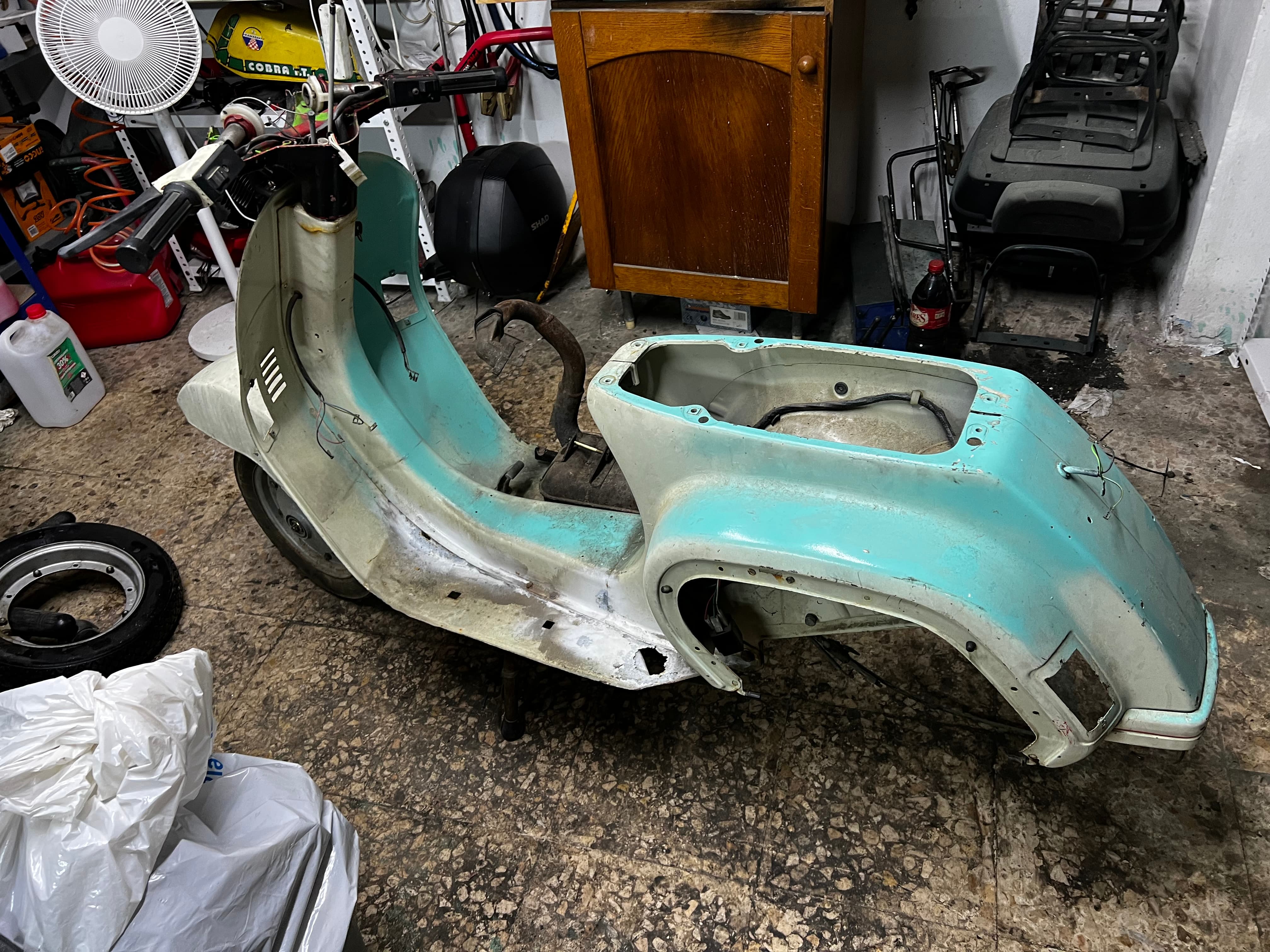 Estado inicial de la Vespa